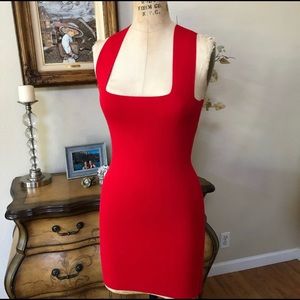 LF SEEK Red Bodycon dress